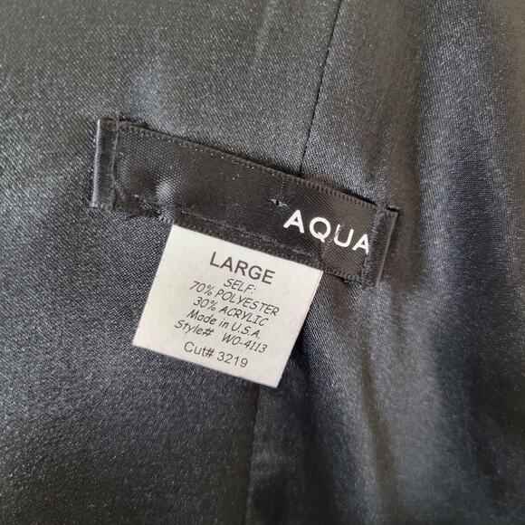 Aqua Tank Fit and Flare Dress and Matching Jacket Black Pink Tweed, L - Picture 11 of 12